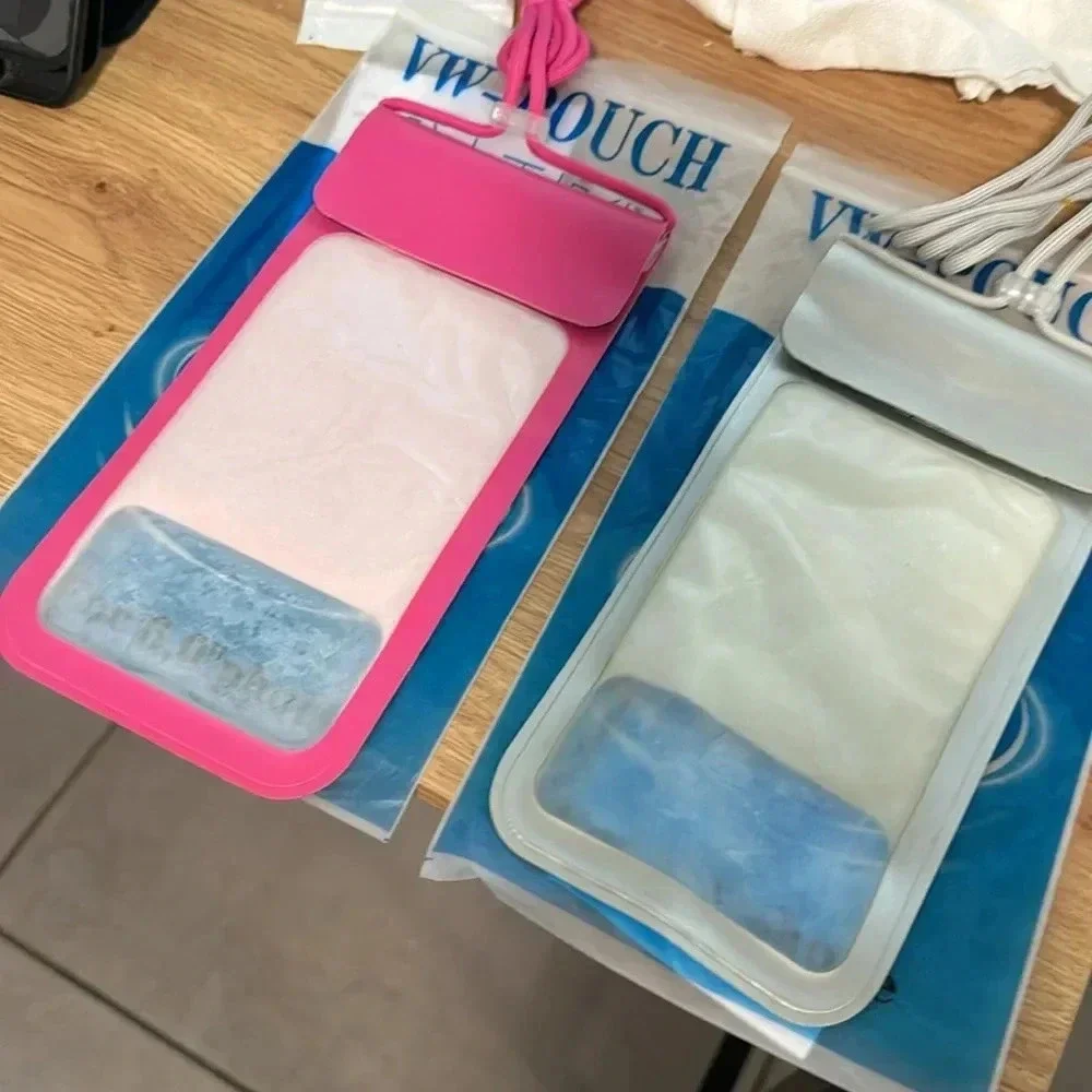 🔥 4 for $20 DEAL 🔥Waterproof Phone Pouch | Pink or White | Beach & Pool Ready